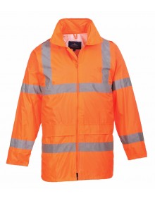 H440 - Hi-Vis Rain Jacket - Orange Clothing